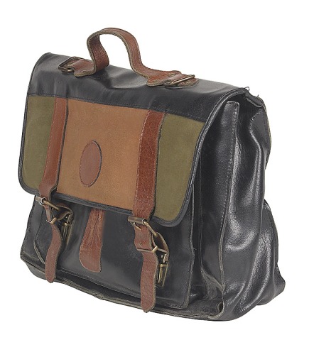 Leather 'doncha mess with me' handbag